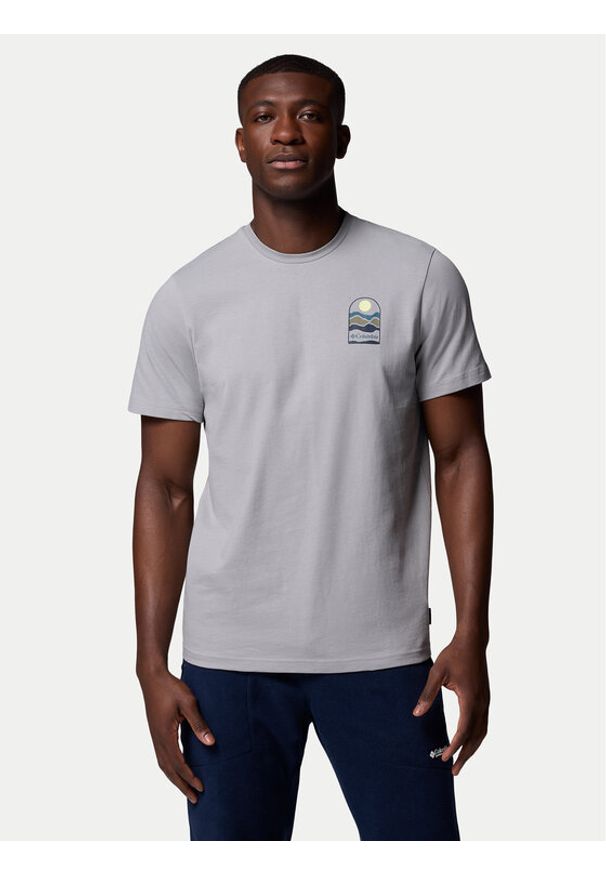 columbia - Columbia T-Shirt Explorers Canyon™ 2036451 Szary Regular Fit. Kolor: szary. Materiał: bawełna