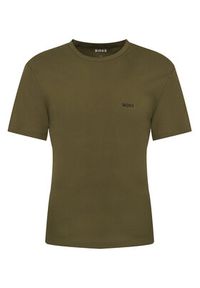 BOSS T-Shirt Rn 2P Rib 50563886 Niebieski Slim Fit. Kolor: niebieski. Materiał: bawełna #5