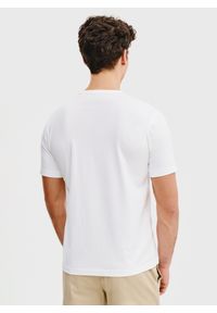 Pako Lorente - PAKO LORENTE – Biały t-shirt męski. Kolor: czarny, niebieski, biały. Materiał: bawełna #3