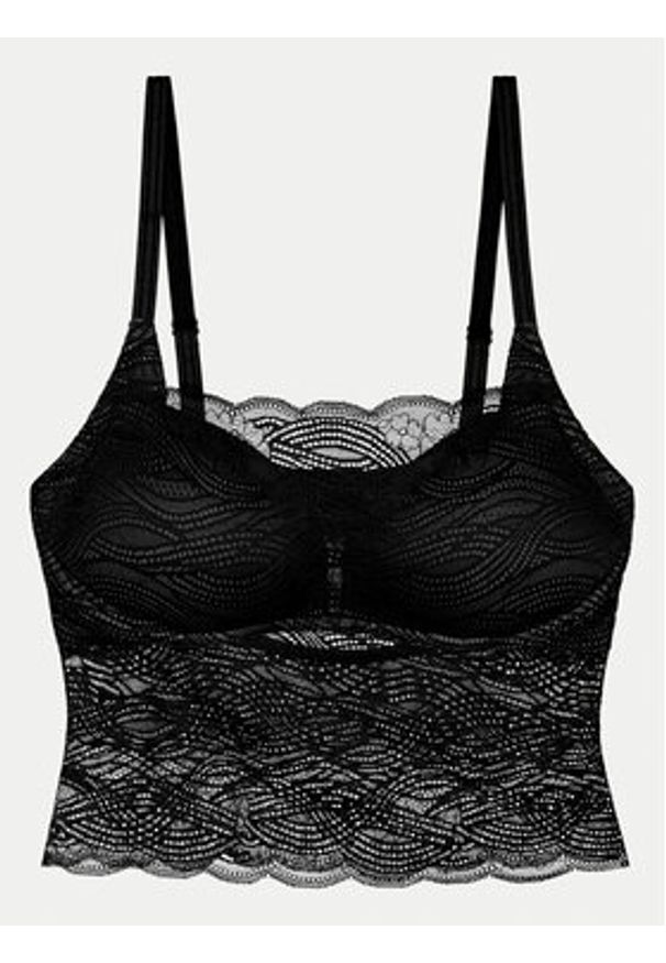 Triumph Biustonosz top Lift Smart 10219825 Czarny. Kolor: czarny. Materiał: syntetyk