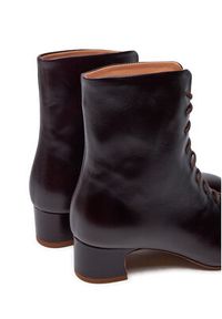 Balagan Trzewiki BALAGAN-VICTORIA BOTKI MAHONIOWY Bordowy. Kolor: czerwony. Materiał: skóra #4