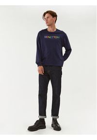 United Colors of Benetton - United Colors Of Benetton Longsleeve 3I1XU1034 Granatowy Regular Fit. Kolor: niebieski. Materiał: bawełna. Długość rękawa: długi rękaw