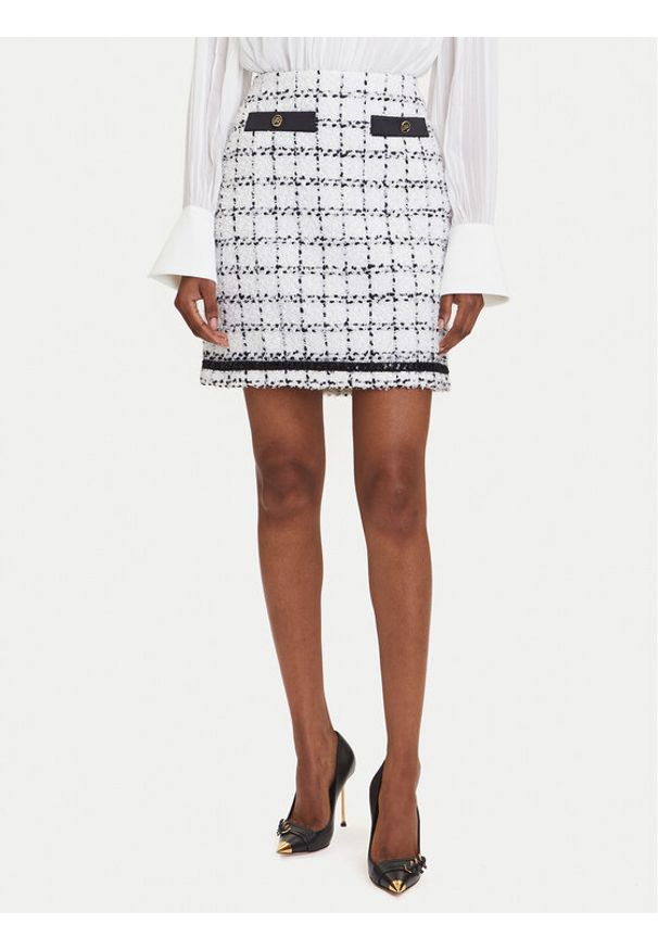 Karl Lagerfeld - KARL LAGERFELD Spódnica mini A3W12019 Écru Regular Fit. Materiał: syntetyk