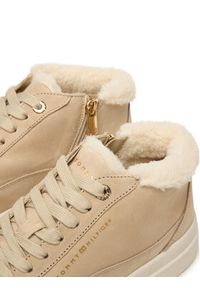 TOMMY HILFIGER - Tommy Hilfiger Sneakersy Modern Court Sneaker Mc Wl FW0FW09000 Beżowy. Kolor: beżowy. Materiał: skóra #5