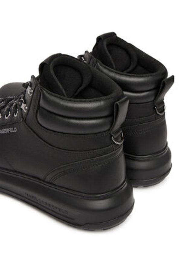 Karl Lagerfeld - KARL LAGERFELD Sneakersy KL57555 Czarny. Kolor: czarny. Materiał: skóra