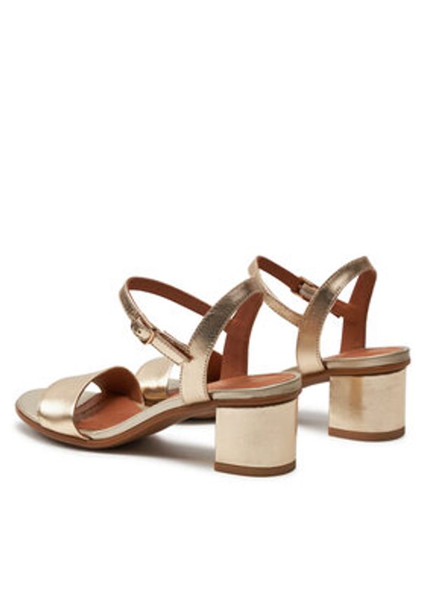 Geox Sandały D Aurely 50 D25RXB 000Y2 C2012 Złoty. Kolor: złoty. Materiał: skóra