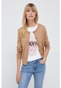 DKNY - Dkny t-shirt damski kolor biały. Okazja: na co dzień. Kolor: biały. Materiał: dzianina. Długość rękawa: krótki rękaw. Długość: krótkie. Wzór: aplikacja. Styl: casual #3