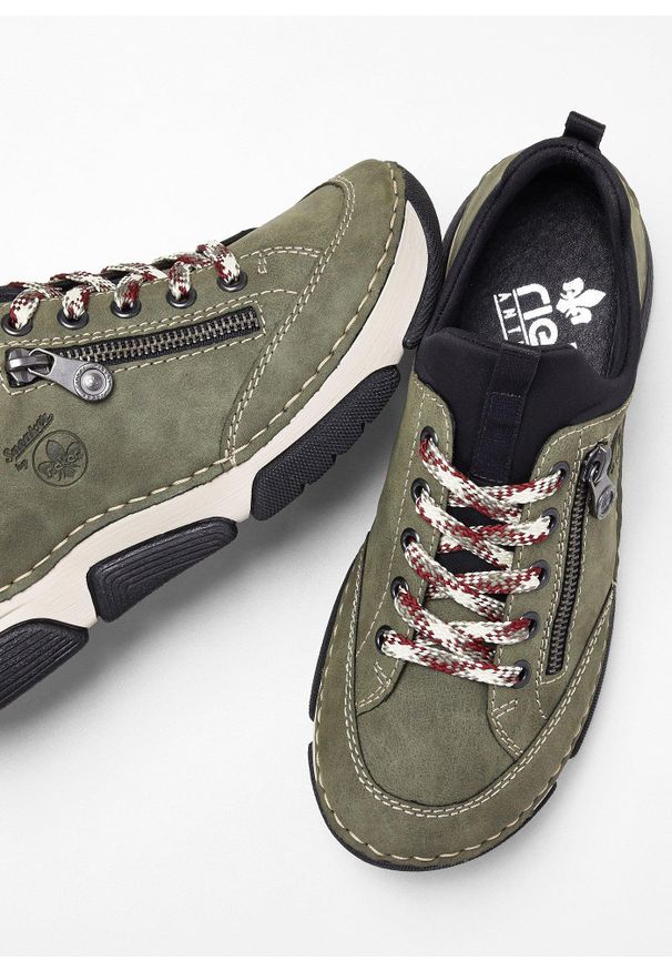 bonprix - Sneakersy Rieker. Kolor: zielony