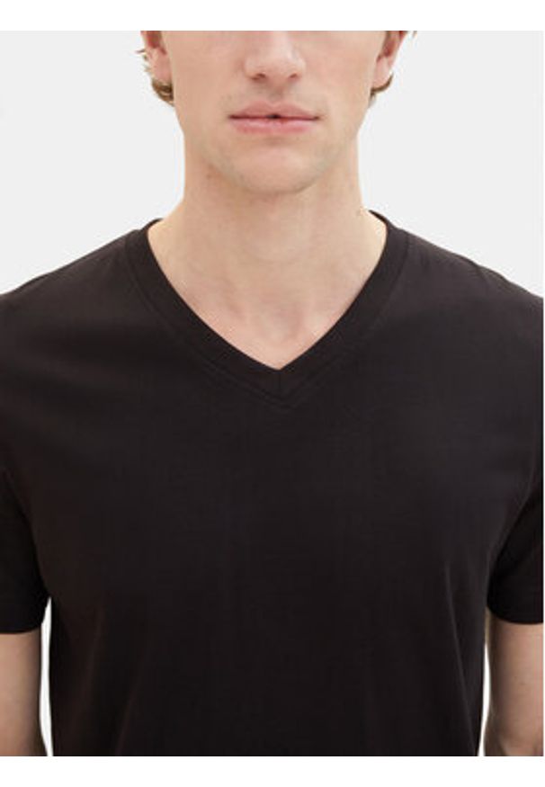 Tom Tailor Komplet 2 t-shirtów 1037738 Czarny Regular Fit. Kolor: czarny. Materiał: bawełna