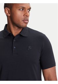 Karl Lagerfeld - KARL LAGERFELD Polo 745750 553221 Granatowy Regular Fit. Typ kołnierza: polo. Kolor: niebieski. Materiał: bawełna