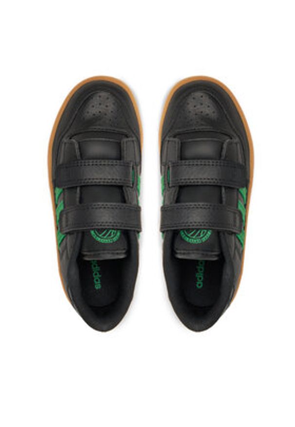 Adidas - adidas Sneakersy Rapid Court JS0637 Czarny. Kolor: czarny. Materiał: skóra