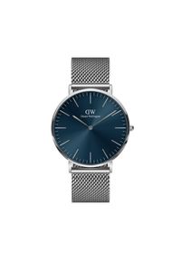 Daniel Wellington Zegarek Classic Mesh DW00100628 Granatowy. Kolor: niebieski. Materiał: mesh