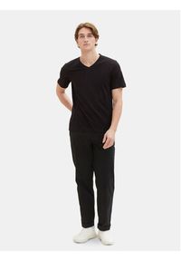 Tom Tailor Komplet 2 t-shirtów 1037738 Czarny Regular Fit. Kolor: czarny. Materiał: bawełna #8