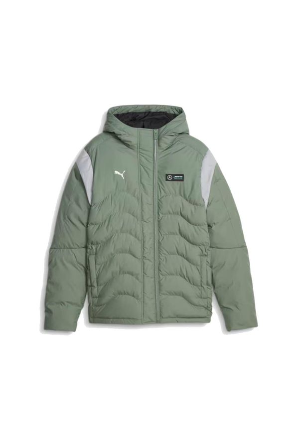 Kurtka zimowa męska Puma Mercedes - AMG PETRONAS MT7 - 621146-07. Kolor: zielony. Sezon: zima. Sport: turystyka piesza