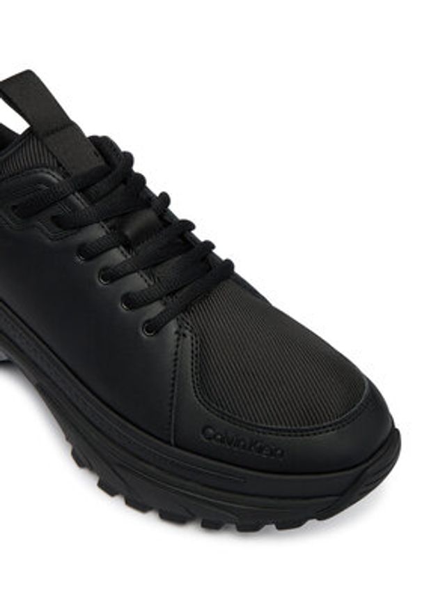 Calvin Klein Sneakersy Hike Runner Laceup Tech Mix YM0YM01417 Czarny. Kolor: czarny. Materiał: skóra