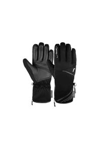 Rękawice narciarskie damskie Reusch Lore Primaloft ocieplane softshell skórzane. Kolor: wielokolorowy, czarny, szary. Materiał: skóra, softshell. Technologia: Primaloft. Sport: narciarstwo