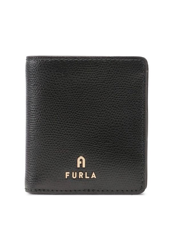 Furla Mały Portfel Damski Camelia WP00308-ARE000-O6000-1-007-20-CN-P Czarny. Kolor: czarny. Materiał: skóra