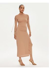 Wolford Spódnica ołówkowa 53211 Beżowy Slim Fit. Kolor: beżowy. Materiał: wiskoza