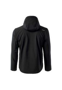 Elbrus - Męska Kurtka Softshell Iver. Kolor: czarny. Materiał: softshell. Sport: turystyka piesza