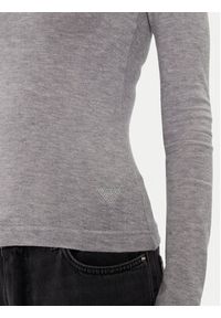 Guess Golf W4BP14 KCGM2 Szary Slim Fit. Typ kołnierza: golf. Kolor: szary. Materiał: syntetyk