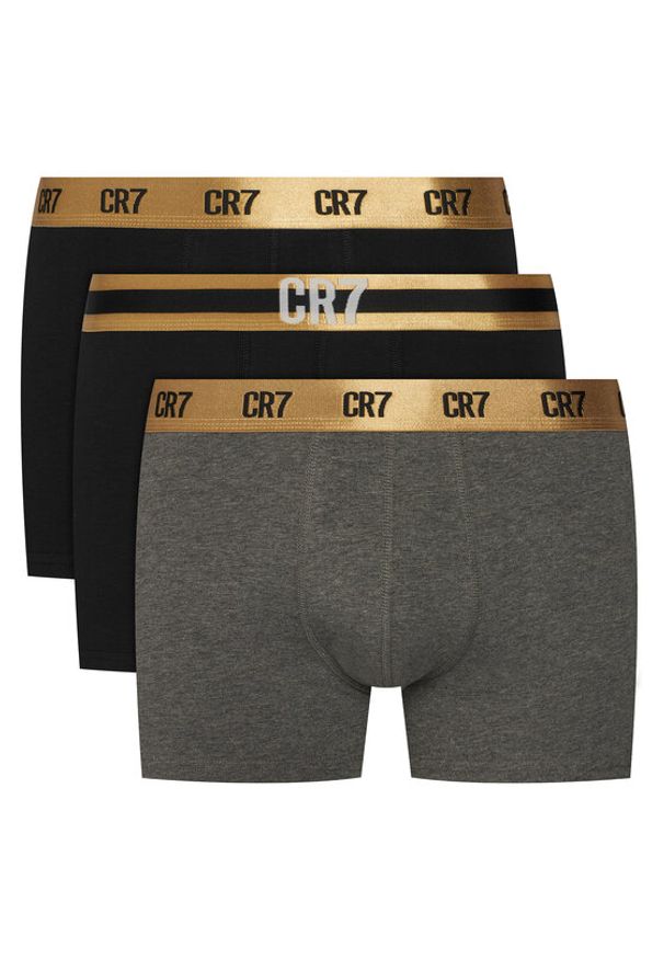 Cristiano Ronaldo CR7 Komplet bokserek 8108-49 Czarny. Kolor: czarny. Materiał: bawełna