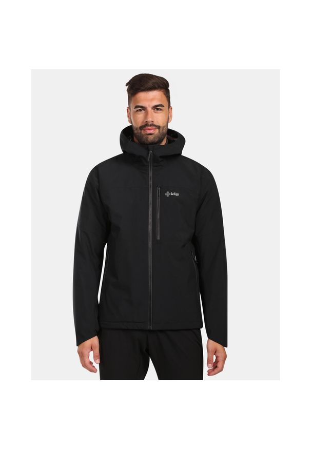 Męska kurtka outdoorowa Kilpi OLVERA-M. Kolor: czarny. Sport: turystyka piesza