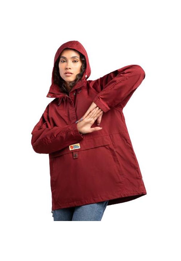 Fjällräven - Kurtka turystyczna damska Fjallraven Vardag Anorak. Kolor: czerwony. Sport: turystyka piesza