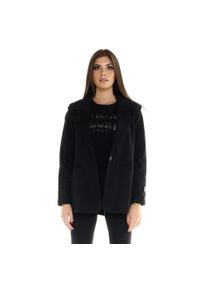 LEONE 1947 APPAREL - Damska marynarka sportowa Leone Blackout. Kolor: czarny. Materiał: tkanina. Sport: fitness