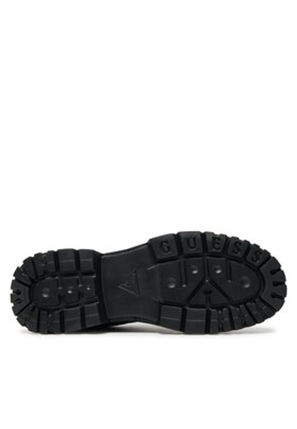Guess Półbuty Palermo Low FMFPLO ELE13 Czarny. Kolor: czarny. Materiał: skóra