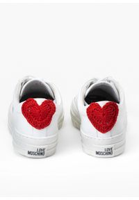 Love Moschino - Sneakersy damskie LOVE MOSCHINO JA15914G0GIAR-10A. Okazja: na co dzień, na spacer, do pracy. Kolor: biały. Sport: turystyka piesza #4