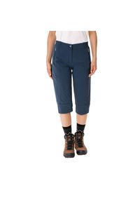 Vaude - Spodnie damskie VAUDE Farley Stretch Capri III. Kolor: niebieski. Materiał: nylon. Sezon: lato. Sport: turystyka piesza #1