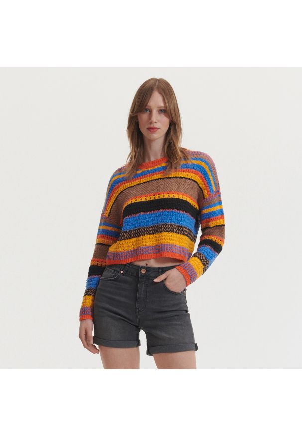 Reserved - Jeansowe szorty - Szary. Kolor: szary. Materiał: jeans