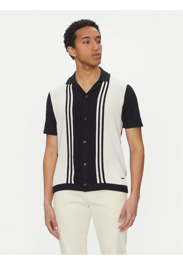 JOOP! Koszula 17 JK-13Kamor 30045228 Granatowy Modern Fit. Kolor: niebieski. Materiał: bawełna