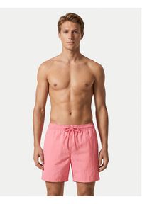TOMMY HILFIGER - Tommy Hilfiger Szorty kąpielowe UM0UM03477 Różowy Regular Fit. Kolor: różowy. Materiał: syntetyk #3