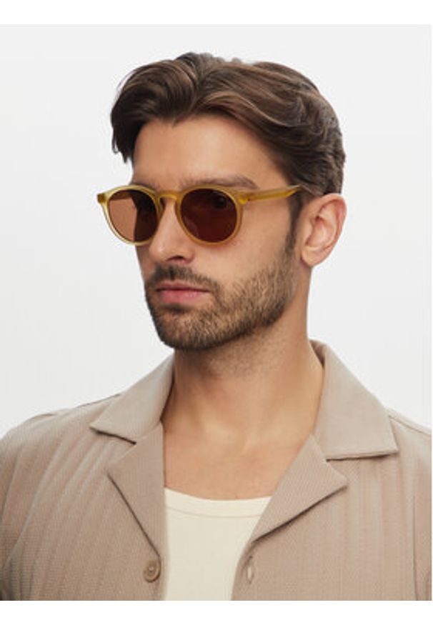 Nike Okulary przeciwsłoneczne FD1850 Beżowy. Kolor: beżowy