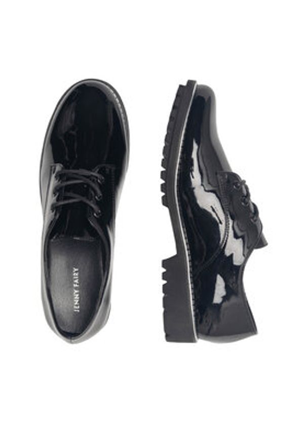 Jenny Fairy Półbuty DESIREE WYL1906-13 Czarny. Kolor: czarny. Materiał: skóra