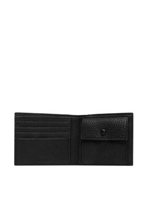 Calvin Klein Portfel LV04D1138G Czarny. Kolor: czarny. Materiał: skóra
