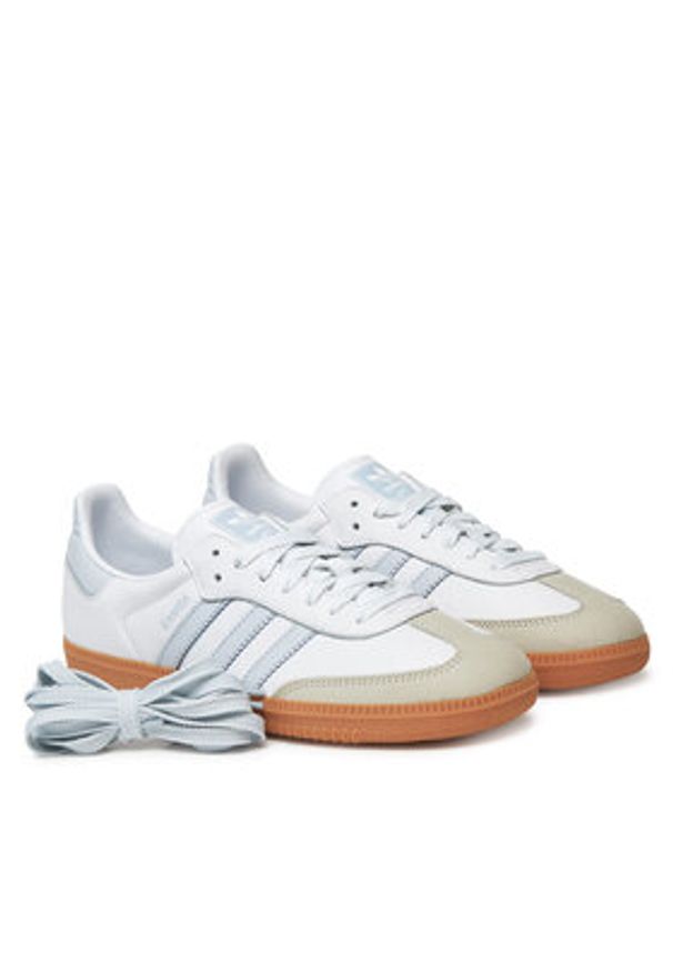 Adidas - adidas Sneakersy Samba OG IE0877 Biały. Kolor: biały. Materiał: skóra