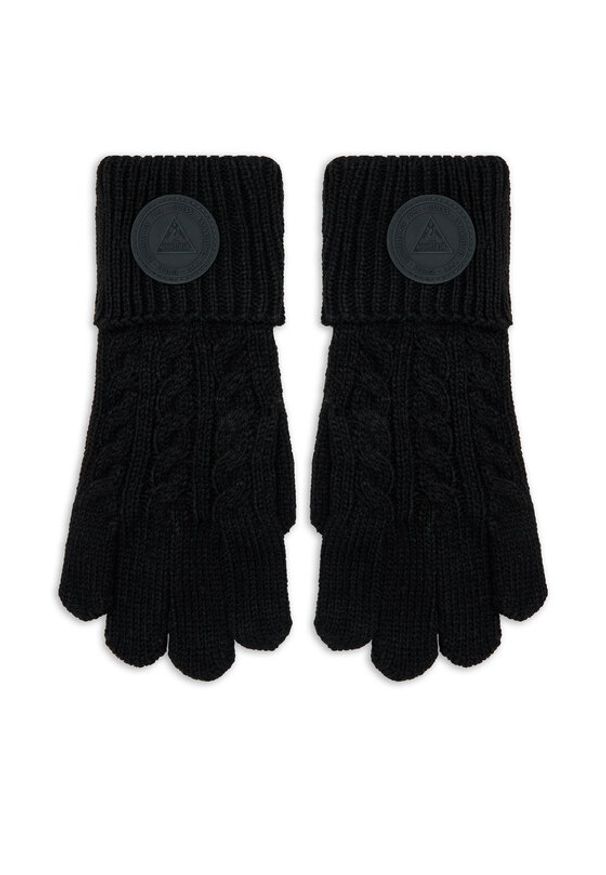 Guess Rękawiczki Damskie AW9960 WOL02 Czarny. Kolor: czarny. Materiał: materiał