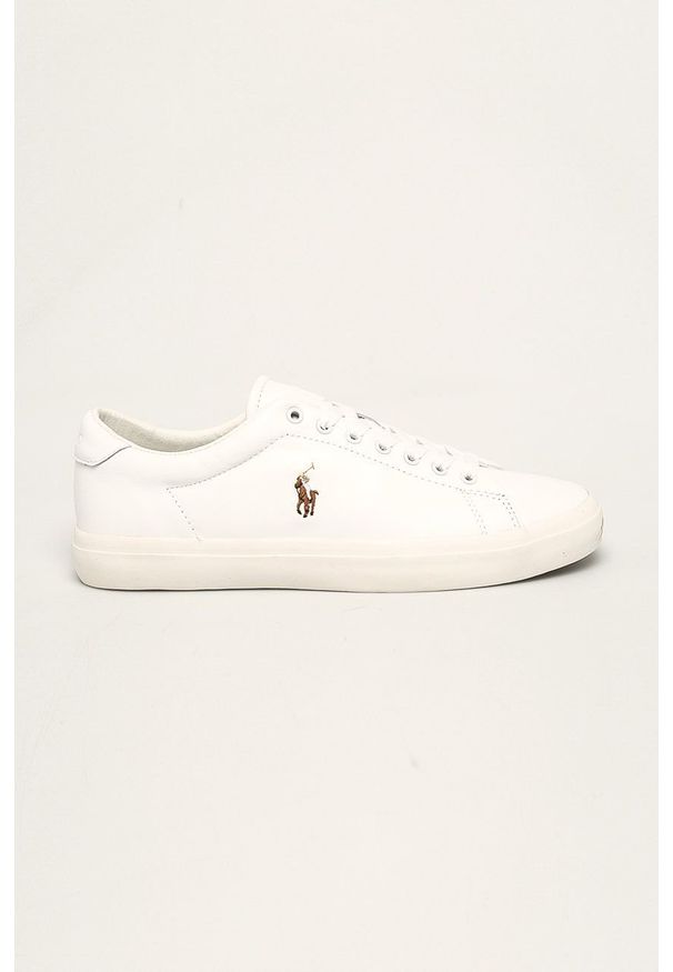 Polo Ralph Lauren - Buty skórzane Longwood 816785025004. Nosek buta: okrągły. Zapięcie: sznurówki. Kolor: biały. Materiał: skóra