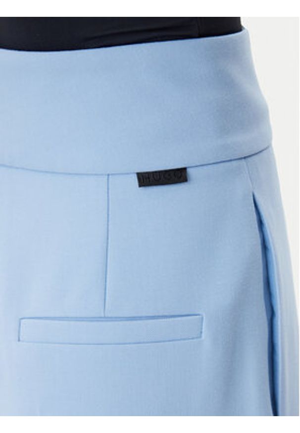 Hugo - HUGO Spodnie materiałowe Himia 50513960 Błękitny Regular Fit. Kolor: niebieski. Materiał: syntetyk