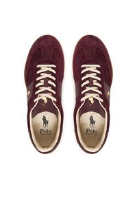 Polo Ralph Lauren Sneakersy 809973707003 Bordowy. Kolor: czerwony. Materiał: zamsz, skóra