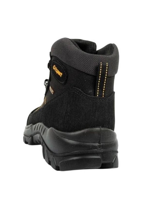 Grisport - Buty Turystyczne Męskie Skóra Nero Gritex. Kolor: czarny. Materiał: skóra. Sport: turystyka piesza