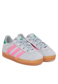Adidas - adidas Sneakersy Gazelle Comfort Closure Elastic Laces IH6477 Szary. Kolor: szary. Materiał: skóra, zamsz. Model: Adidas Gazelle #2