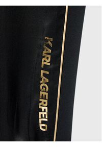 Karl Lagerfeld Kids Spodnie dresowe Z14196 S Czarny Regular Fit. Kolor: czarny. Materiał: wiskoza