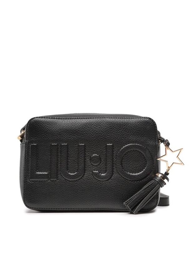 Liu Jo Torebka Camera Case AXX026 E0086 Czarny. Kolor: czarny. Materiał: skórzane