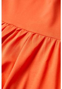 mango - Mango sukienka Serenade kolor pomarańczowy mini oversize. Kolor: pomarańczowy. Typ sukienki: oversize. Długość: mini #5
