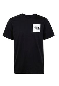 The North Face T-Shirt Fine NF0A8A6M Czarny Regular Fit. Kolor: czarny. Materiał: bawełna