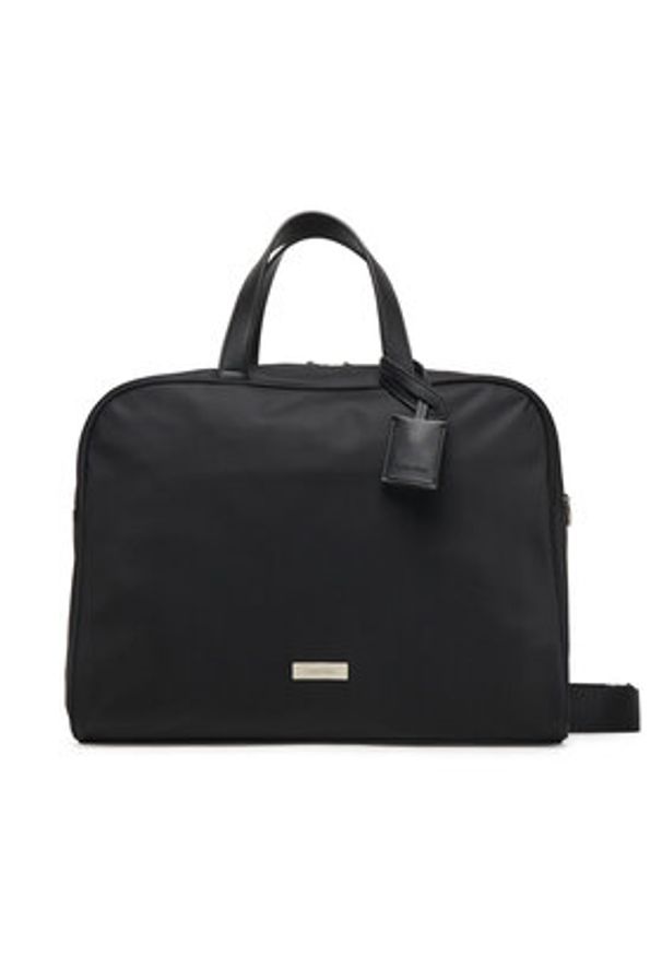 Calvin Klein Torba na laptopa Sleek Large Commuter LV04D3144G Czarny. Kolor: czarny. Materiał: materiał
