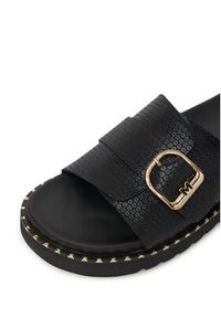 MEXX Klapki MX/019C-HY Czarny. Kolor: czarny. Materiał: skóra